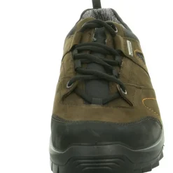 Freizeit Schnürer braun schwarz/santos Nubuk/Sympatex