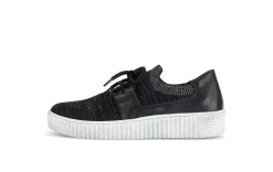 Freizeit Schnürer schwarz Gabor Fashion Sneaker low 43.335.47 schw