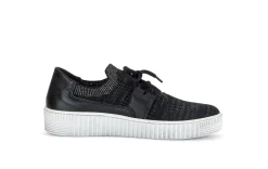 Freizeit Schnürer schwarz Gabor Fashion Sneaker low 43.335.47 schw