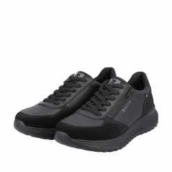 Freizeit Schnürer schwarz U0101 00 Herren Sneaker Schwarz