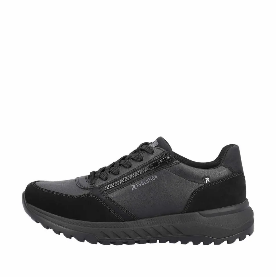 Freizeit Schnürer schwarz U0101 00 Herren Sneaker Schwarz