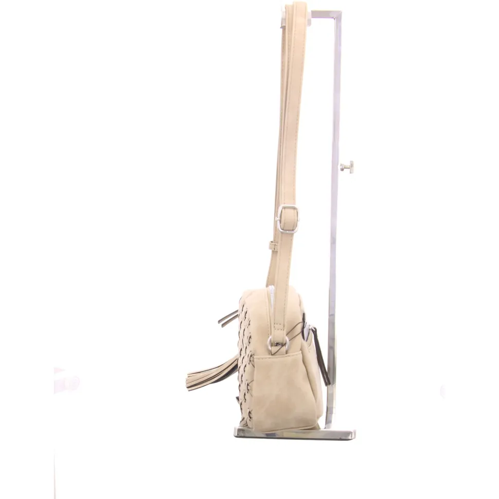 Handtaschen beige vorne /kariert/gemustert