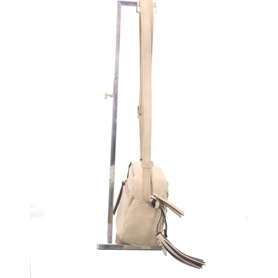 Handtaschen beige vorne /kariert/gemustert