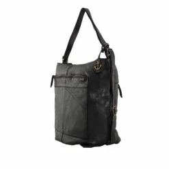 Handtaschen grau Cayenne dark ash Leder