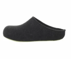 Hausschuhe grau Michel-graphit Filz/Leder