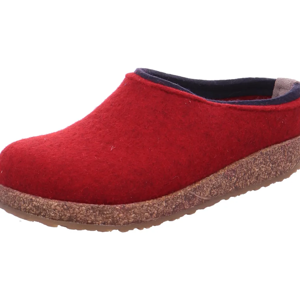 Hausschuhe rot Haflinger-Kris paprika