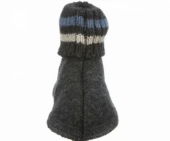 Hausschuhe schwarz Hüttenschuh Paul Graphit