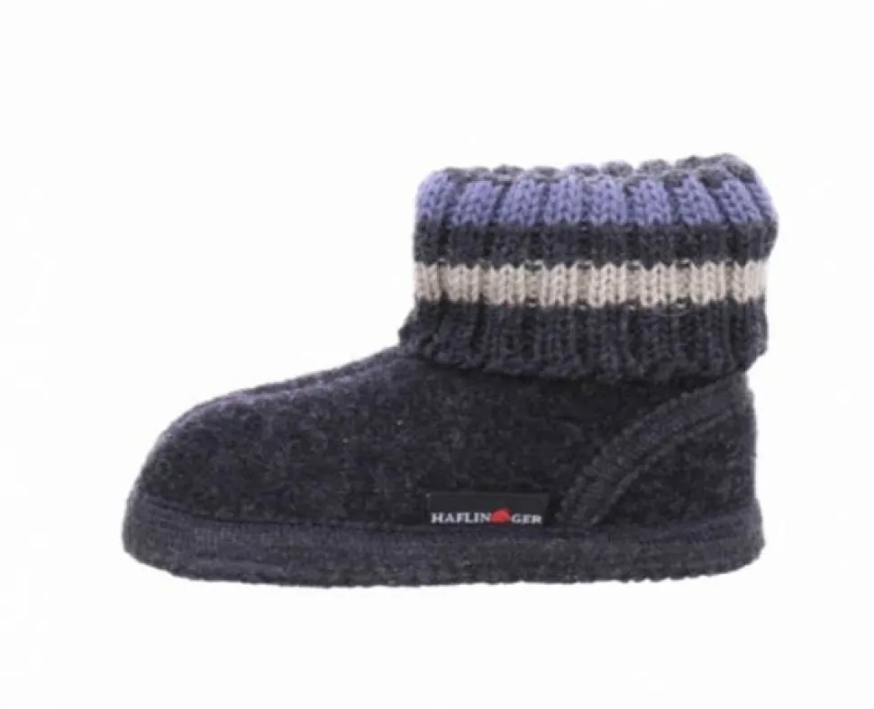 Hausschuhe schwarz Hüttenschuh Paul Graphit
