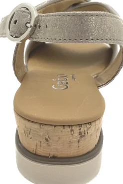 Keilsandalen beige