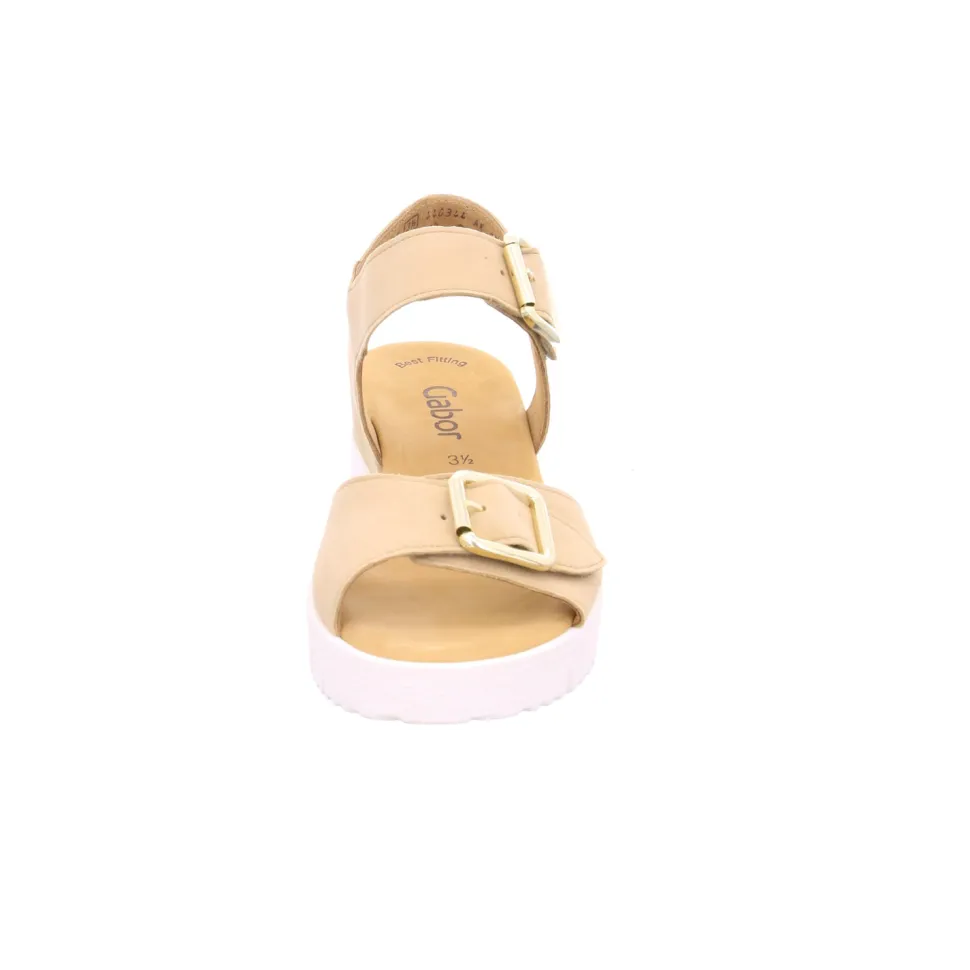 Klassische Sandalen beige