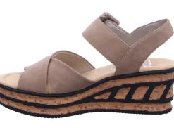 Klassische Sandalen beige