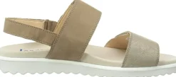 Klassische Sandalen beige