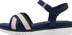 Klassische Sandalen blau