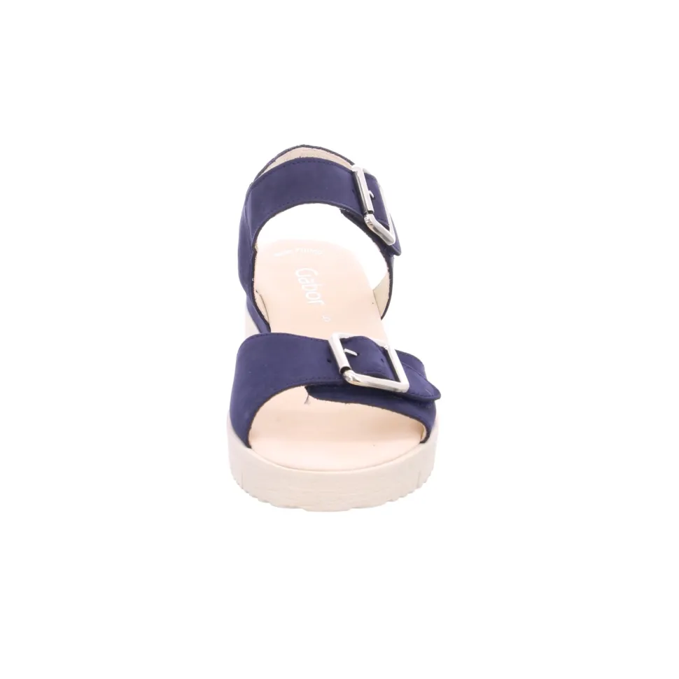 Klassische Sandalen blau
