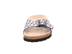 Klassische Sandalen schwarz Tieffußbett-bis30mm
