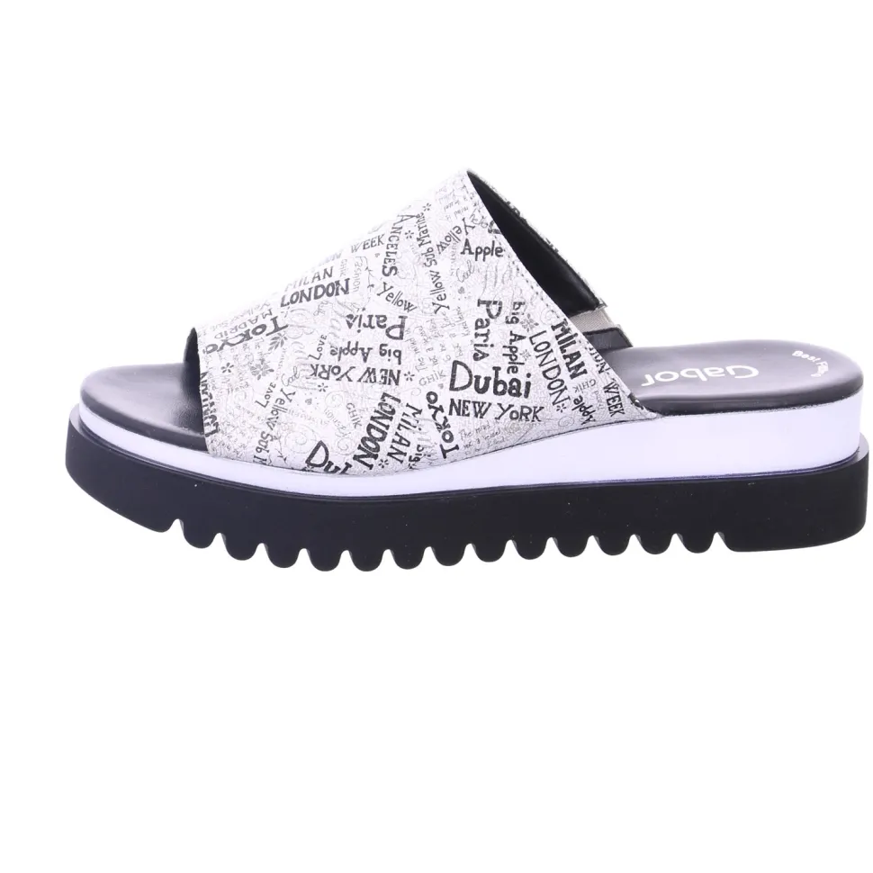 Klassische Sandalen silber