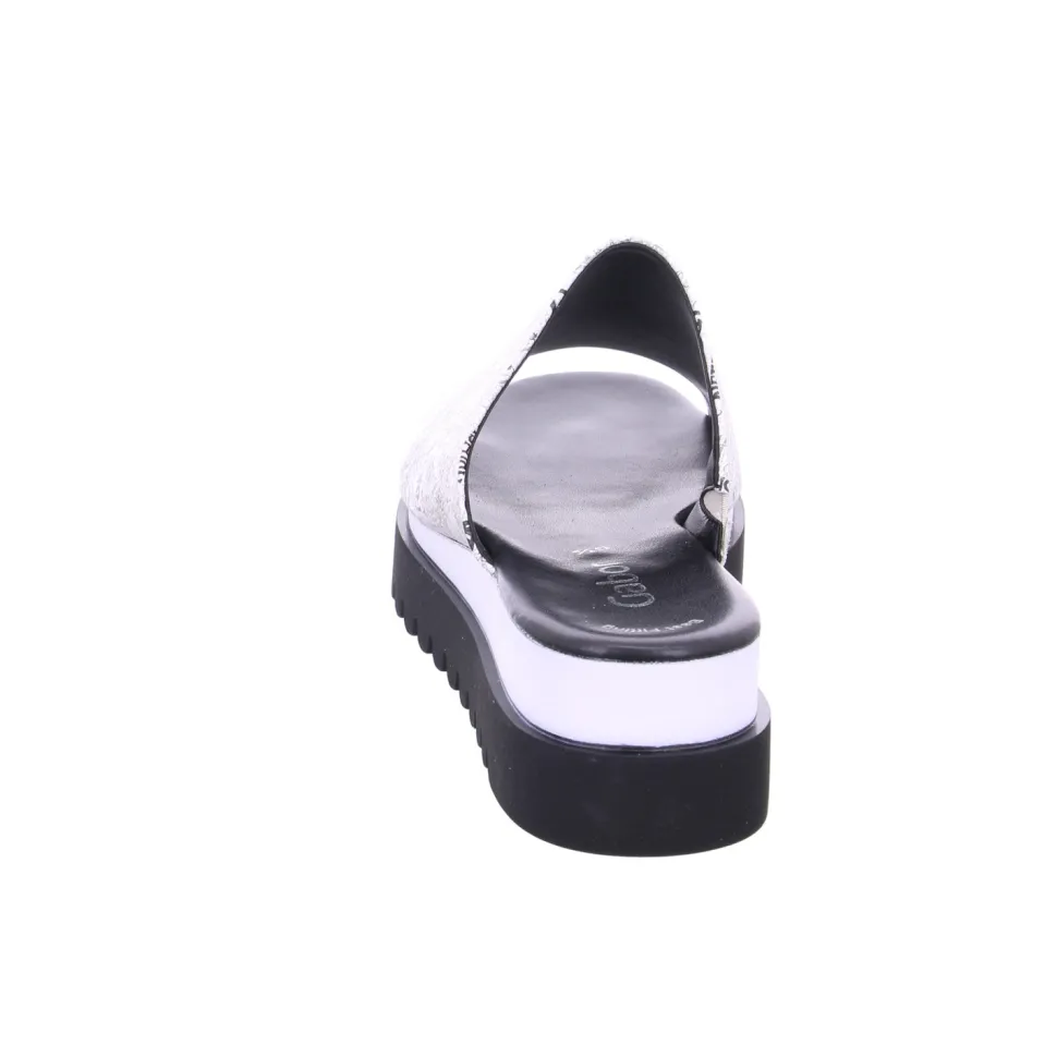 Klassische Sandalen silber