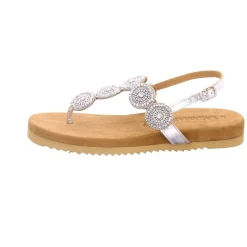 Klassische Sandalen silber
