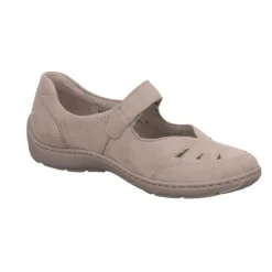 Klassische Slipper grau HENNI-Spangenschuh