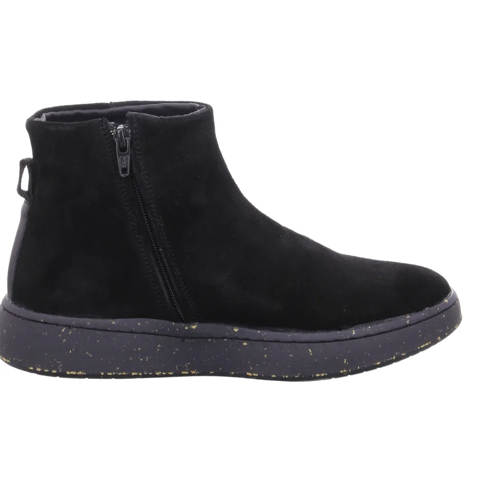 Klassische Slipper schwarz Abbi Suede