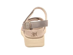 Komfort Sandalen blau FLOWER-SAMT/SAMT-CHEV.,SKY