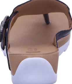 Komfort Sandalen blau Roll Slipper