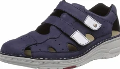 Komfort Sandalen blau Slipper