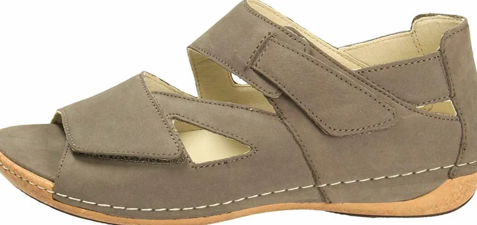 Komfort Sandalen grau Sandalette