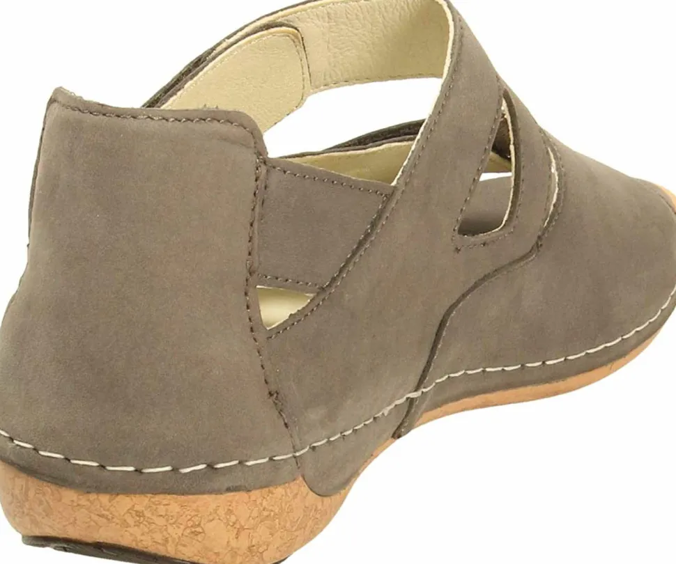 Komfort Sandalen grau Sandalette