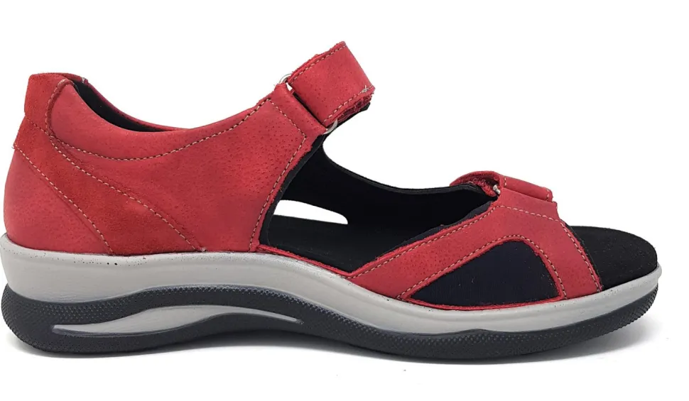 Komfort Sandalen rot