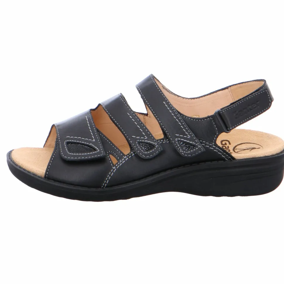 Komfort Sandalen schwarz Hera schw.