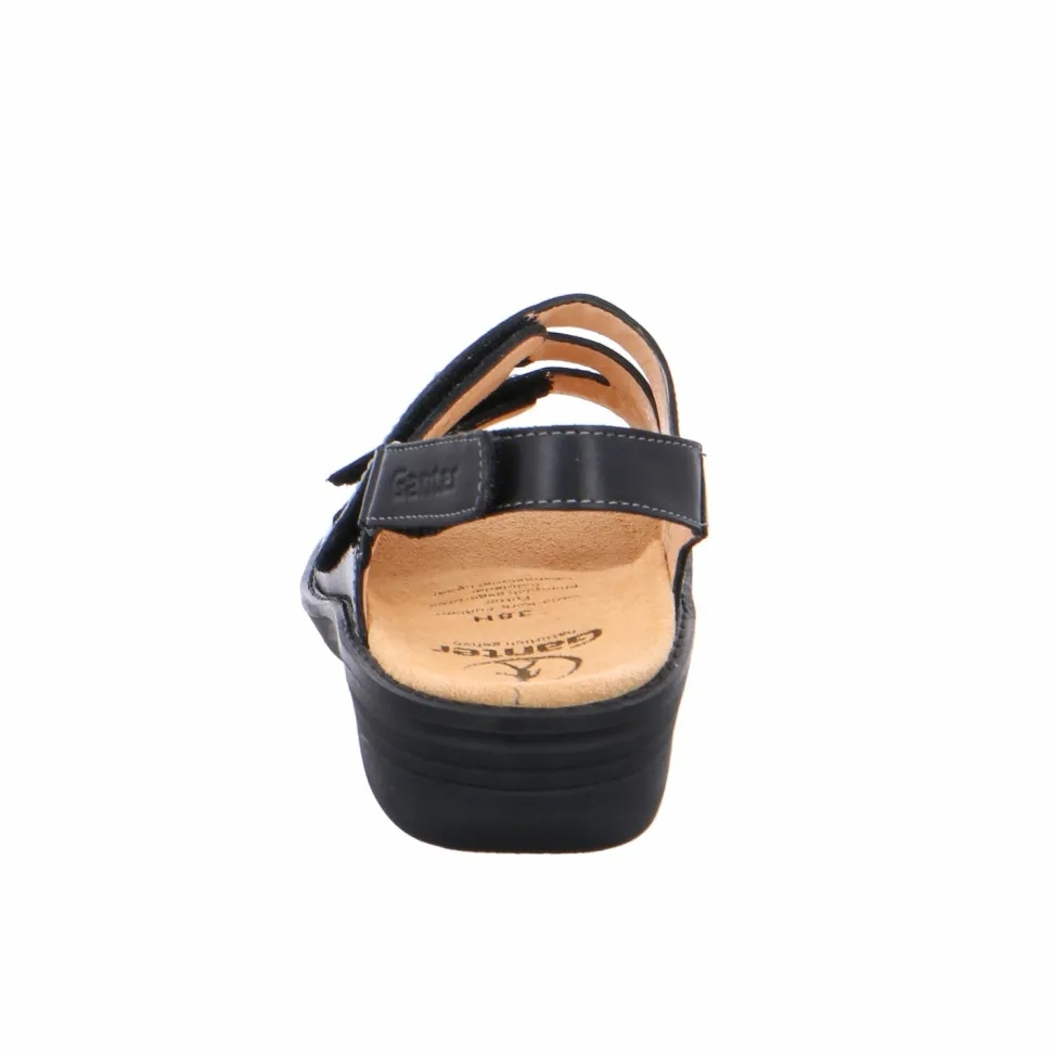 Komfort Sandalen schwarz Hera schw.