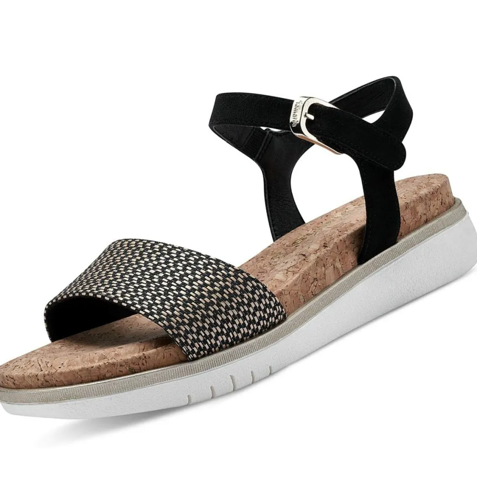 Komfort Sandalen schwarz Da.-Sandalette