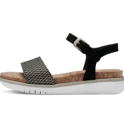 Komfort Sandalen schwarz Da.-Sandalette