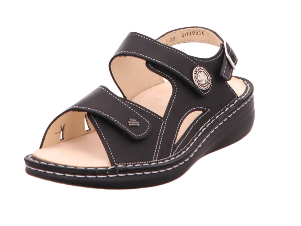 Komfort Sandalen schwarz BARBUDA