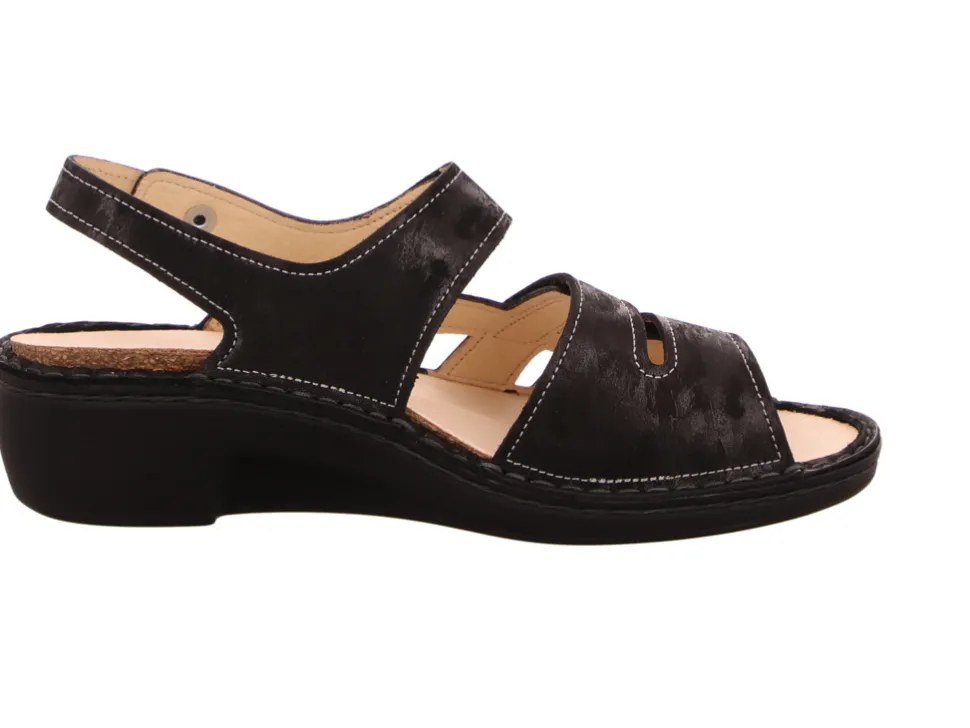 Komfort Sandalen schwarz Aversa