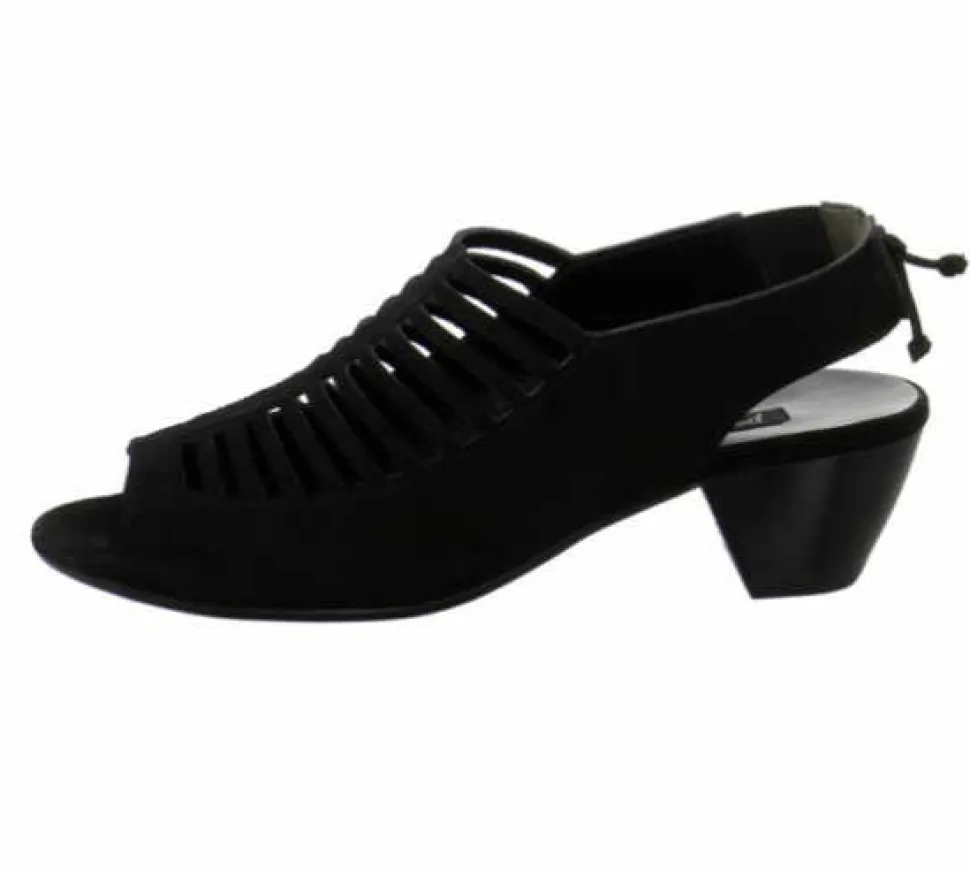 Komfort Sandalen schwarz schwarz Samtziege