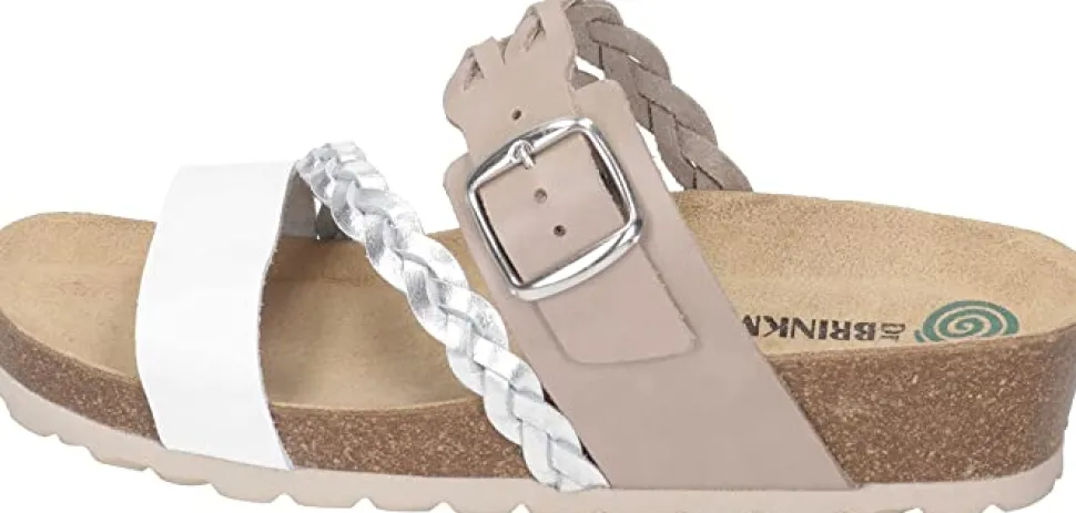 Komfort Sandalen weiss Pantolette