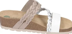 Komfort Sandalen weiss Pantolette