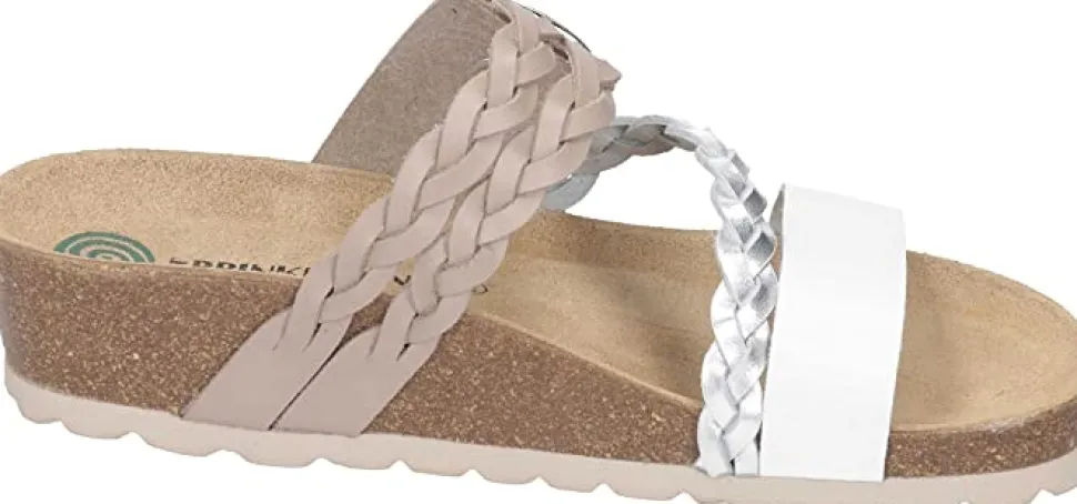 Komfort Sandalen weiss Pantolette