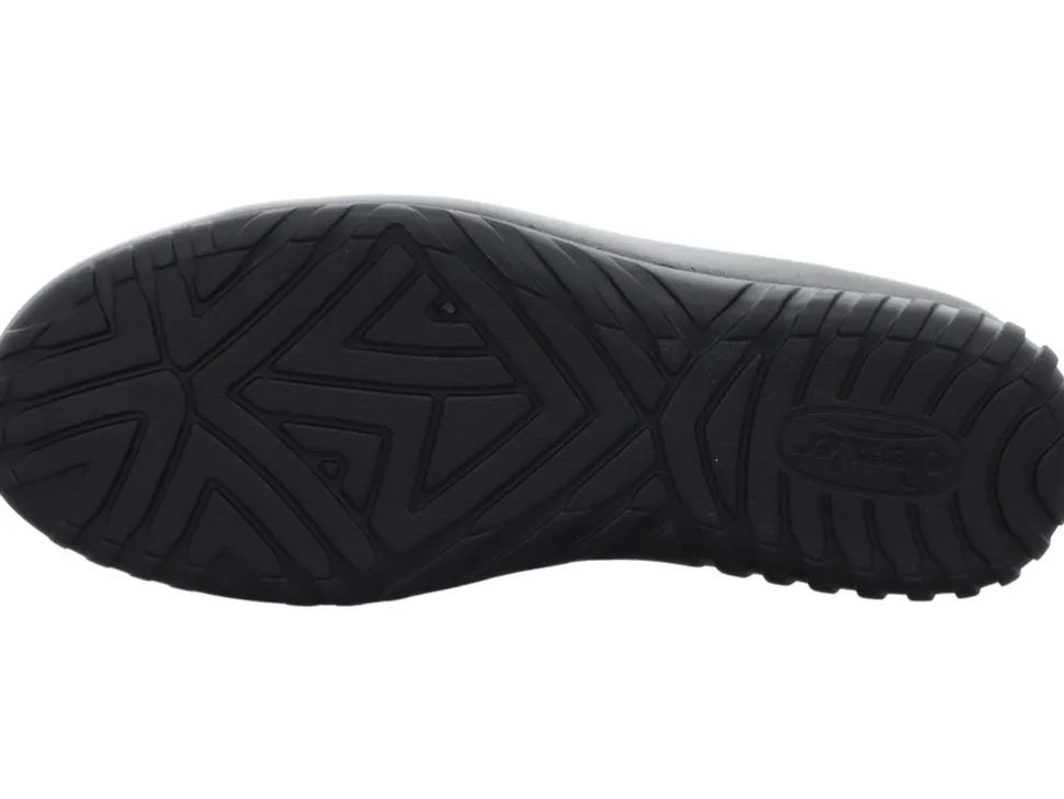 Komfort Schnürer schwarz SAMT-CHEVRO