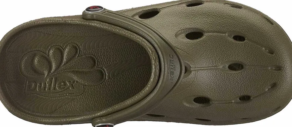 Pantoletten khaki DUX khaki