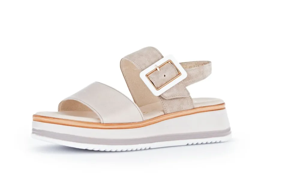 Plateau Sandalen beige Gabor Comfort Plateau Sandale 22.744.33