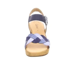 Plateau Sandalen blau