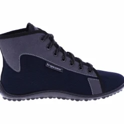 Schnür-Stiefeletten blau Barfuß Stiefelette Jaspar