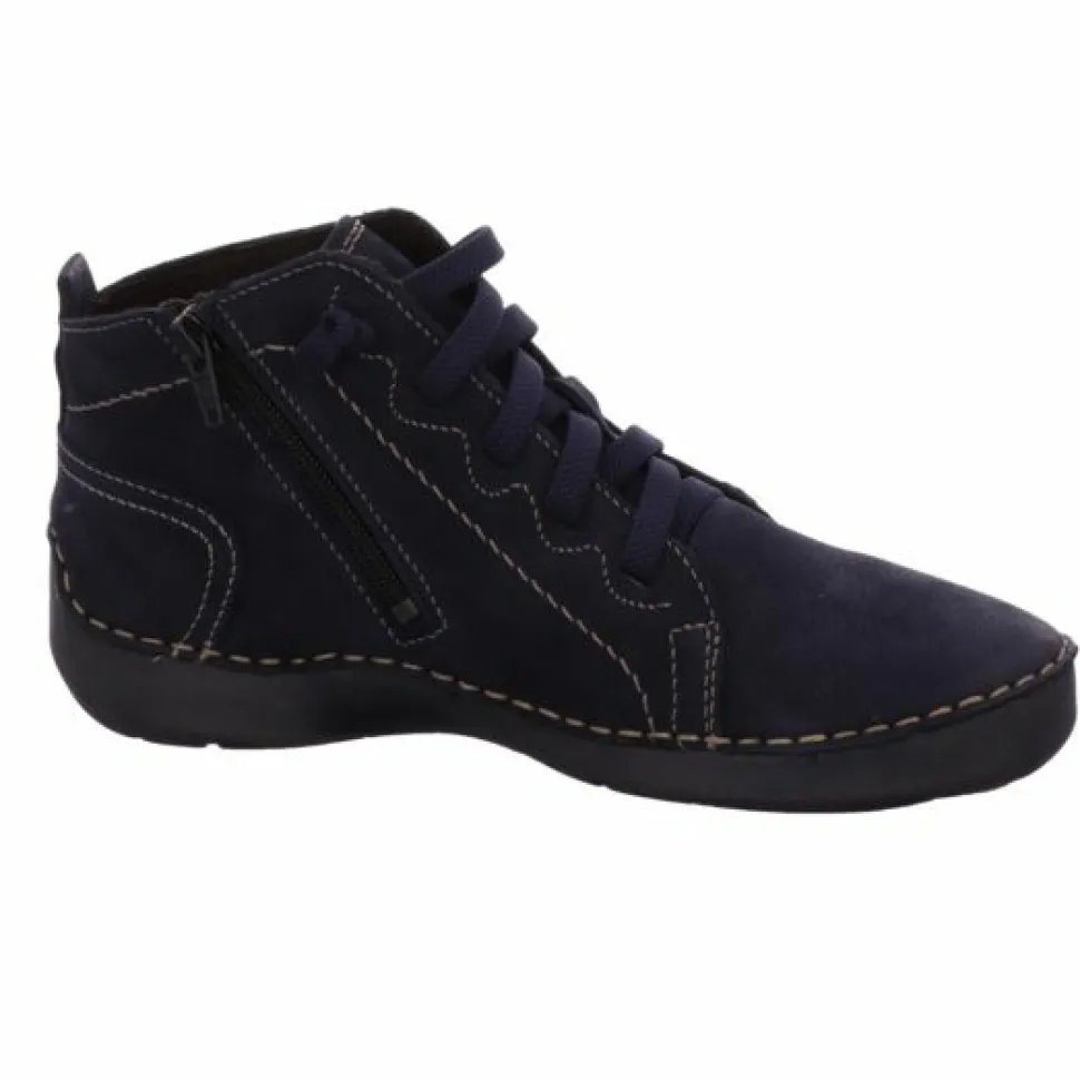 Schnür-Stiefeletten blau Fergey 86