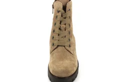 Schnür-Stiefeletten braun