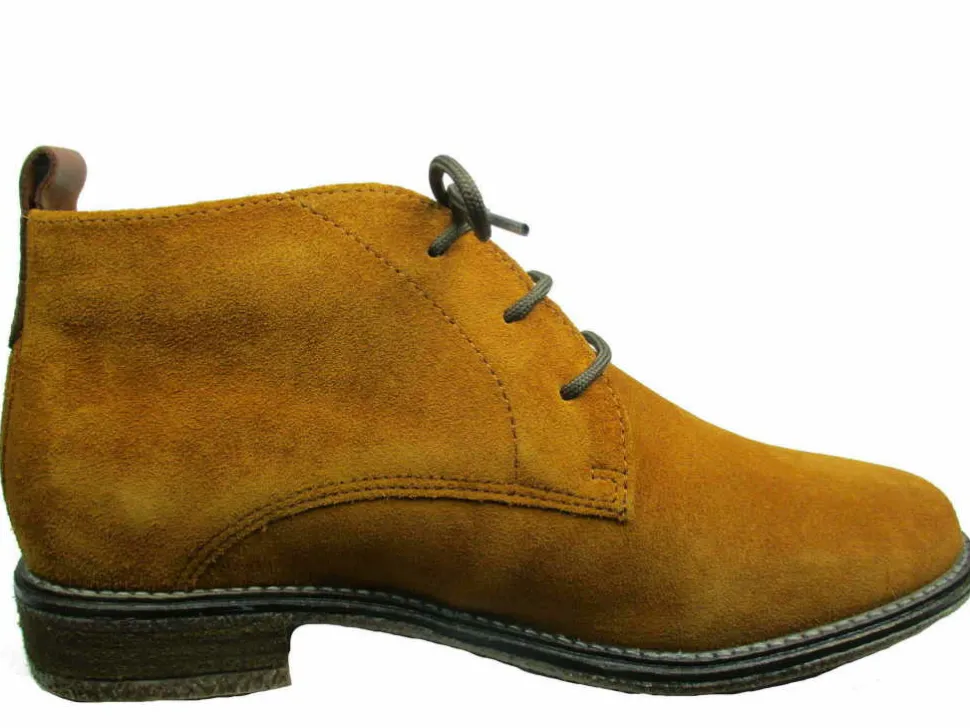 Schnür-Stiefeletten braun