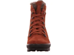 Schnür-Stiefeletten braun Stiefelette Leder NOVARA