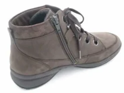 Schnür-Stiefeletten grau